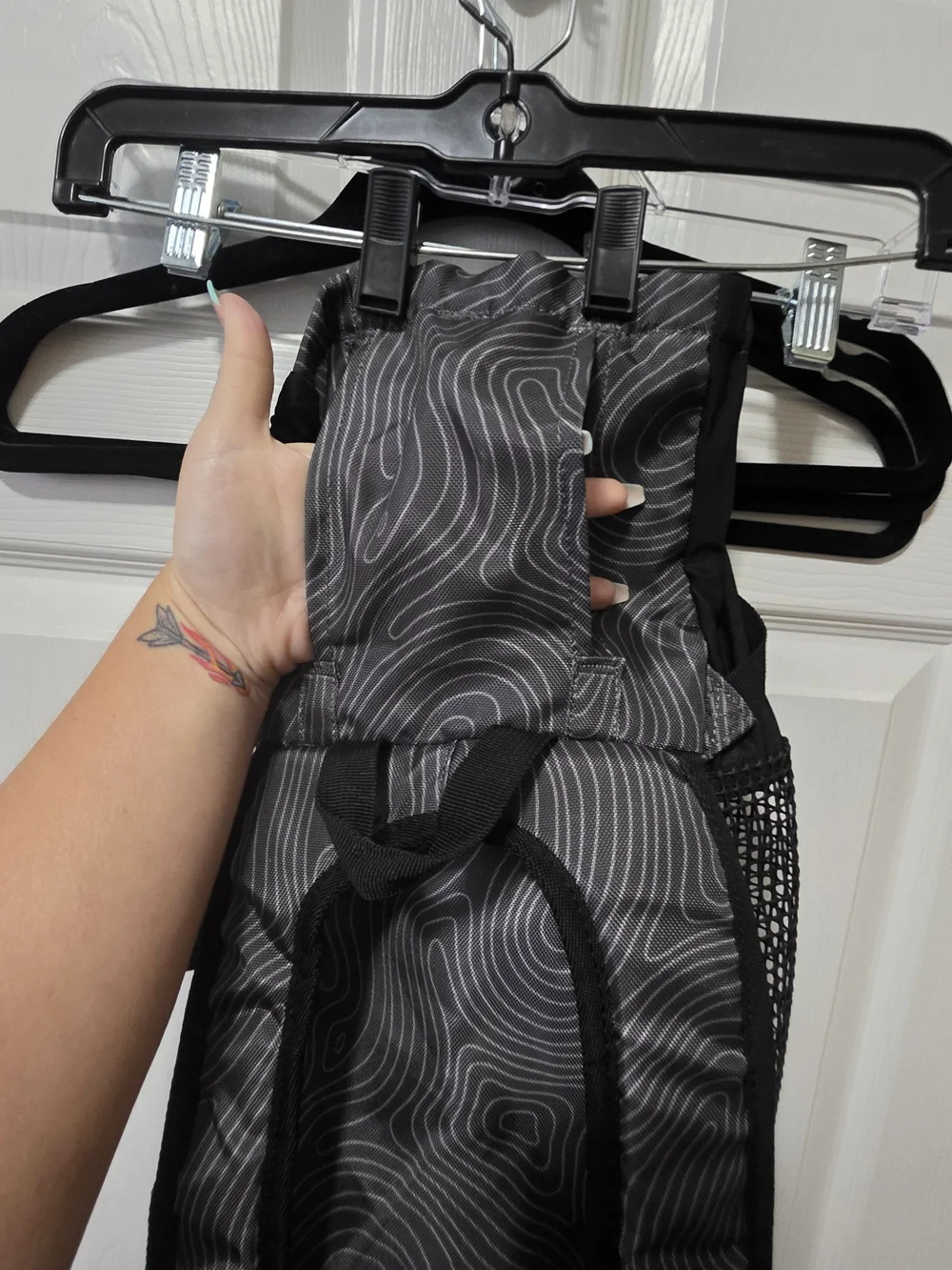 Arcadia Trail Gray Patterned Doggie Backpack